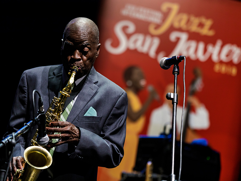 Maceo Parker, at the San Javier International Jazz Festival, 2019